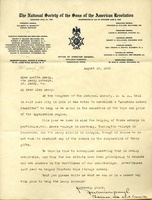 Letter to Martha Berry from F.W. Millspaugh