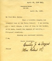 Letter to Martha Berry from Emily deForest