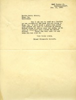 Letter to the Berry Schools from Elizabeth Mabbett