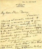 Letter to Martha Berry from Nellie Frost