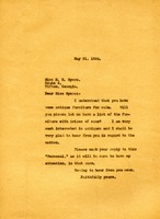 Letter to Miss M. H. Meyers from Martha Berry