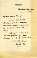 Letter to Martha Berry from Frank Fitt