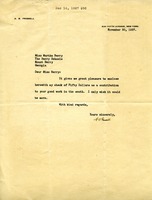 Letter to Miss Martha Berry from A. S. Frissell