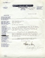 Letter from Alpheus Geer to Elizabeth Achelis