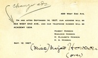 Letter from Marjorie Howson to Martha Berry
