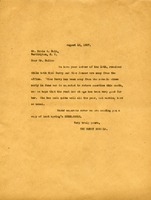 Letter to Mr. Erwin A. Holt from the Berry Schools