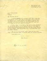 Letter to Martha Berry from Lulu Houser
