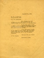 Letter requesting a donation check