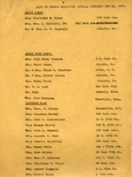 List of People Receiving Special Presents