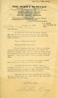 Letter to Martha Berry from F.R. Abbey