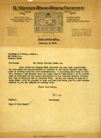 Letter from B. Mifflin Hood to Coolidge and Carlson