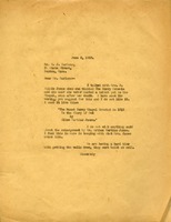 Letter from Martha Berry to Harry J. Carlson