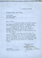 Letter from Harry J. Carlson to E.H. Hoge