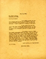 Letter to Mr. George Eastman from Martha Berry