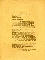 Letter from Martha Berry to Elizabeth M. Frothingham