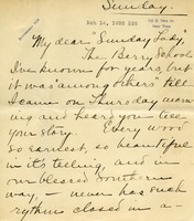 Letter to Martha Berry from Susan Lumpkin Todd