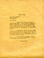 Letter to Miss Estelle Whitfield from Martha Berry