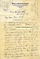 Letter to Martha Berry from S. D. Cross