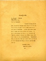 Letter from Martha Berry to Gaylord V. Douglass