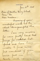 Letter to Martha Berry from Mrs. Henry W. Rhodes
