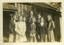 Photograph of Possum Trot graduates, Mount Berry, Georgia, 1942