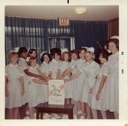 Photograph of The Dirty Dozen Nursing Class, Mount Berry, Georgia, 1968 June