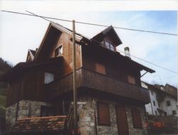 Photograph of the summer home of Anselmo Cescutti in Calgaretto, Italy, 2001 April 4