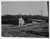 Photograph of the new housing project nearing completion, Manchester, Georgia, 1952