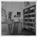 Photograph of the library in the new elementary school, Manchester, Georgia