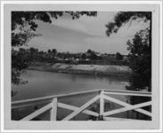 Photograph of a private lake, Manchester, Georgia, 1953