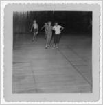 Photograph of girls roller skating, Manchester, Georgia, 1953