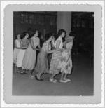 Photograph of girls dancing the Bunny Hop, Manchester, Georgia, 1953