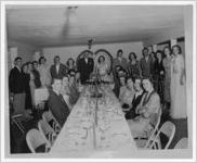 Photograph of a youth banquet at the First Baptist Church, Manchester, Georgia, 1953