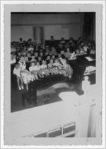 Photograph of children at the First Baptist Church daily vacation school, Manchester, Georgia, 1953