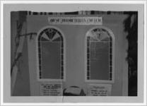 Photograph of the First Presbyterian Church's exhibit at the tri-county fair, Manchester, Georgia, 1953