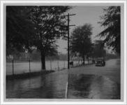 Photograph of flood waters, Manchester, Georgia, 1953
