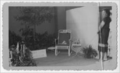 Photograph of the Azalea garden club exhibit, Manchester, Georgia, 1953