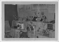 Photograph of the Meriwether High School display, Manchester, Georgia, 1953