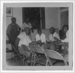 Photograph of African American civic leaders at a meeting, Manchester, Georgia, 1953