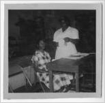 Photograph of the African American garden club meeting, Manchester, Georgia, 1953