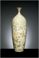 Zinc crystalline vase