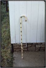 Woodwork: Clyde Paul. Walking stick