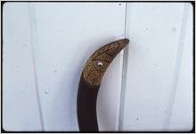 Woodwork: Clyde Paul. Walking stick