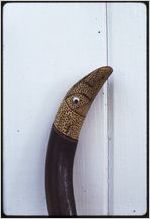 Woodwork: Clyde Paul. Walking stick