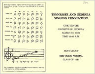 Tennessee and Georgia Singing Convention