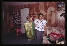 Rinat Po- maker of Cambodian wedding clothing