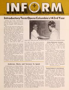 Columbia Theological Seminary Inform, 64, number 1, Fall 1970