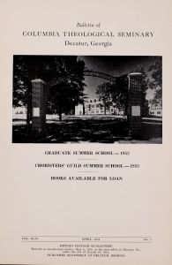 Columbia Theological Seminary Bulletin, 46, number 1, April 1953