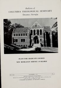 Columbia Theological Seminary Bulletin, 45, number 3, November 1952