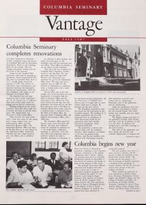 Columbia Theological Seminary Vantage, 79, number 2, Fall 1987